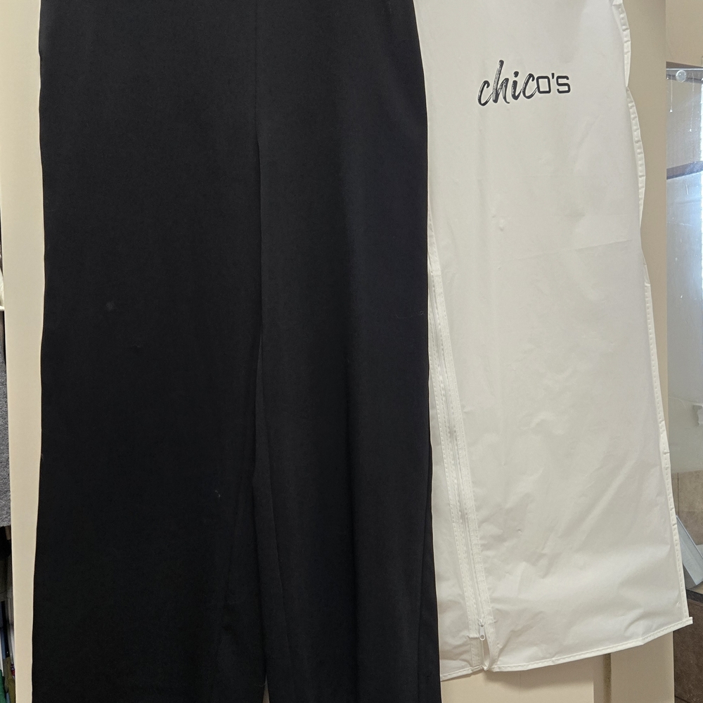 Chico's Black Wide-Leg Pants